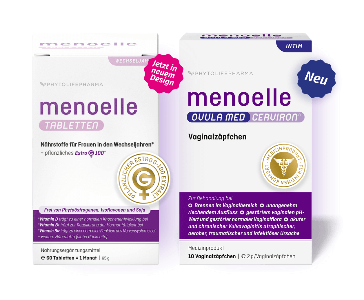 menoelle® Paket Tabletten und OVULA med CERVIRON®