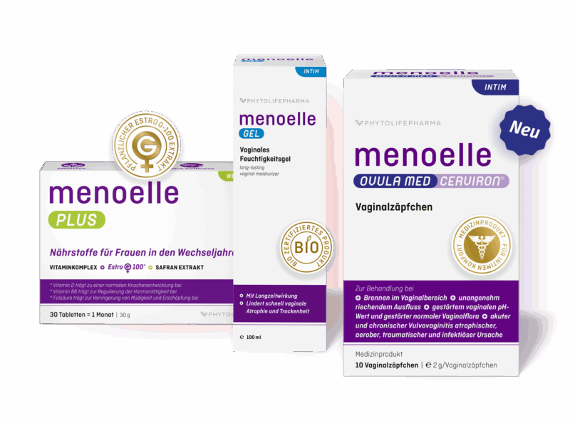 menoelle® Paket Tabletten Plus + Gel + OVULA med CERVIRON®