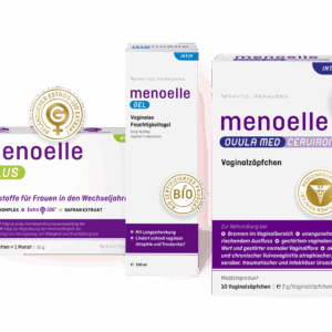 menoelle® Paket - Tabletts PLUS + Gel + OVULA med CERVIRON®