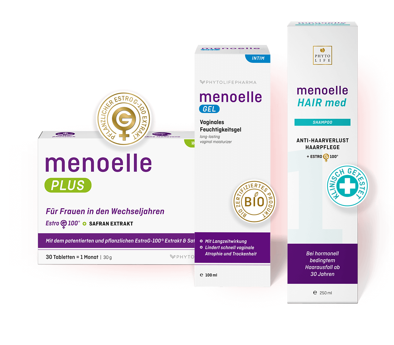 mennoelle PLUS, Gel und Shampoo