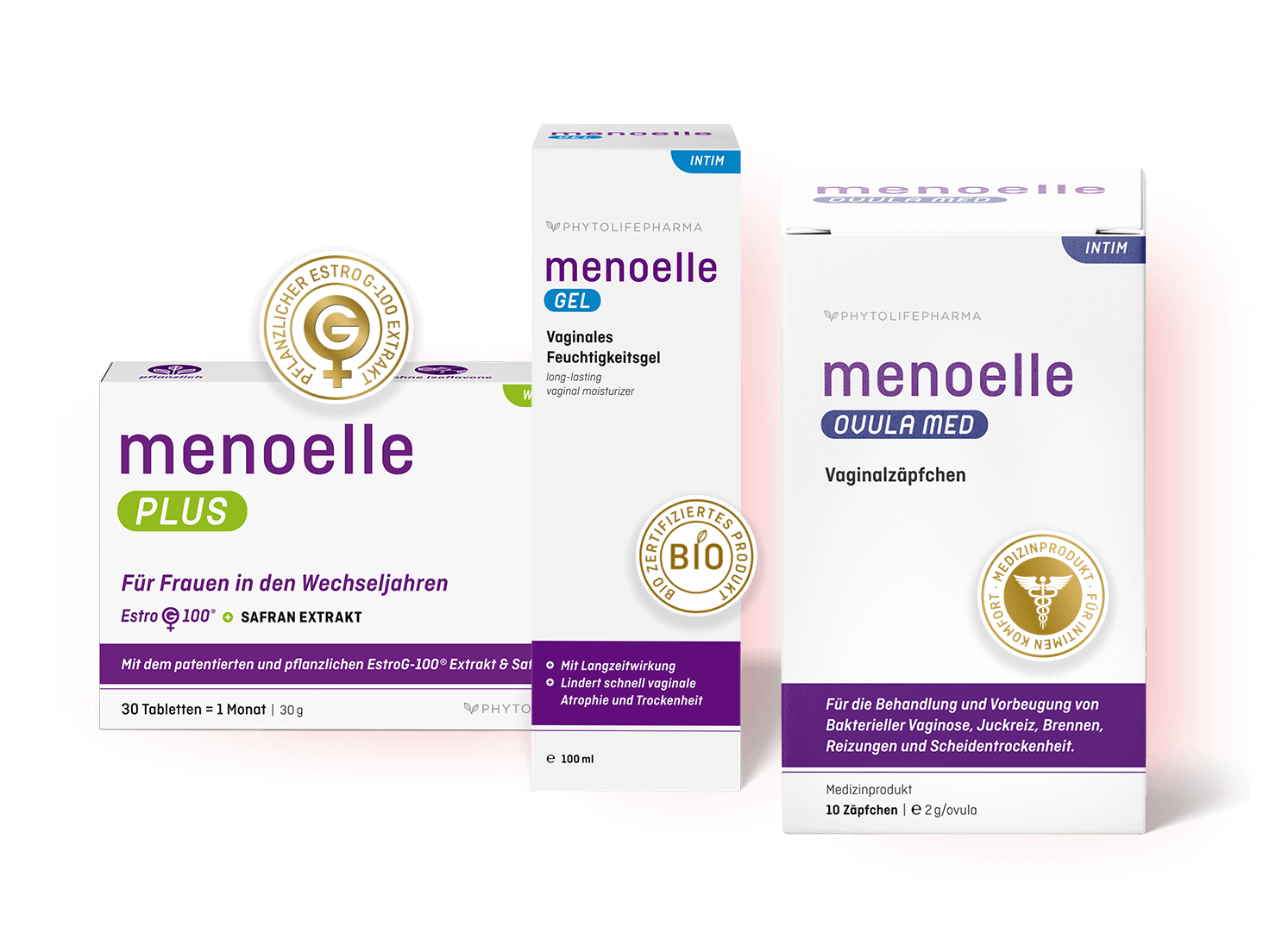 menoelle PLUS, Gel und Ovula