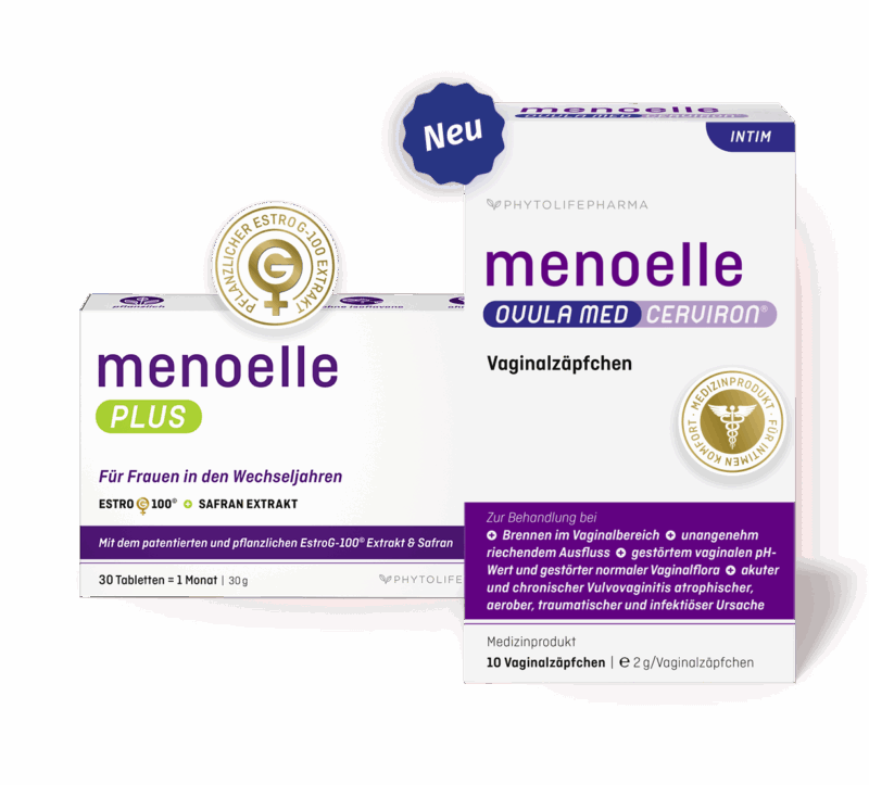 Set menoelle Plus and OVULA med CERVIRON